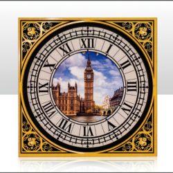 WOODEN MAGNET BIG BEN CLOCK FACE