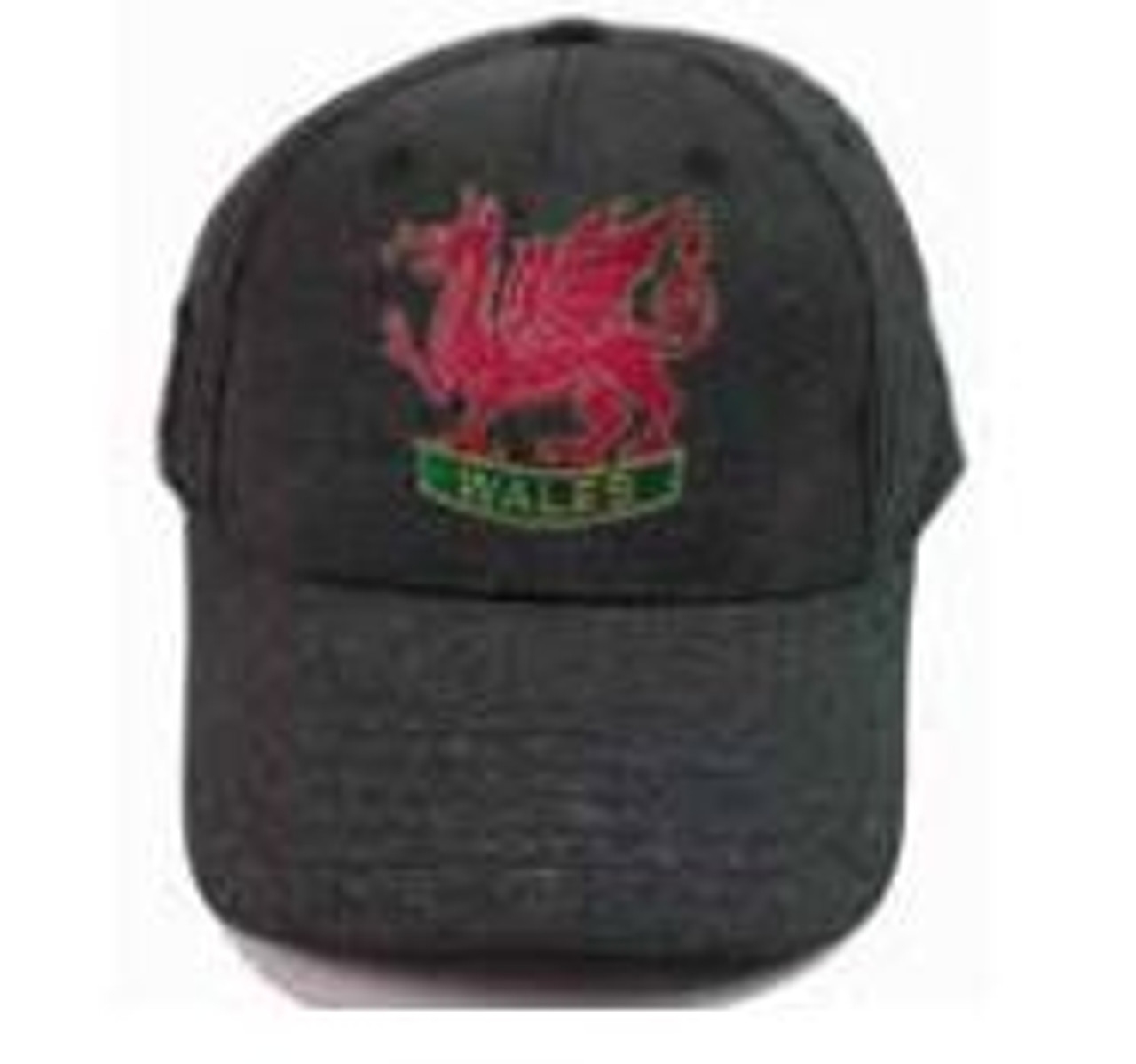 Wales Embroidered Sports Cap - Dark Heather - The Gift Wholesaler