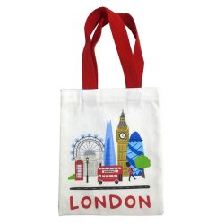 London Souvenir Reusable Small Tote Bag