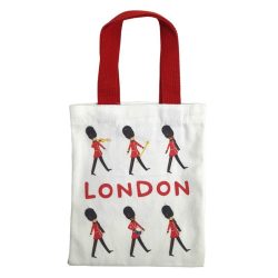 London Souvenir Guardsman Reusable Small Tote Bag