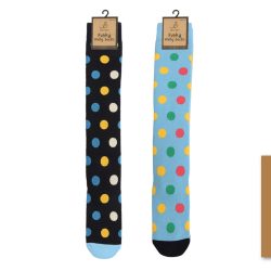 LADIES WELLY SOCKS – COLOURFUL SPOTS, ASSORTED