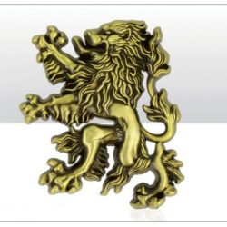 Scotland Lion Gold Metal Magnet